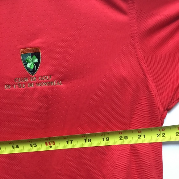 NWOT Aureus Dry Max Golf Polo Size M Club de Golf de l’Ile de Montreal Logo - Picture 4 of 6